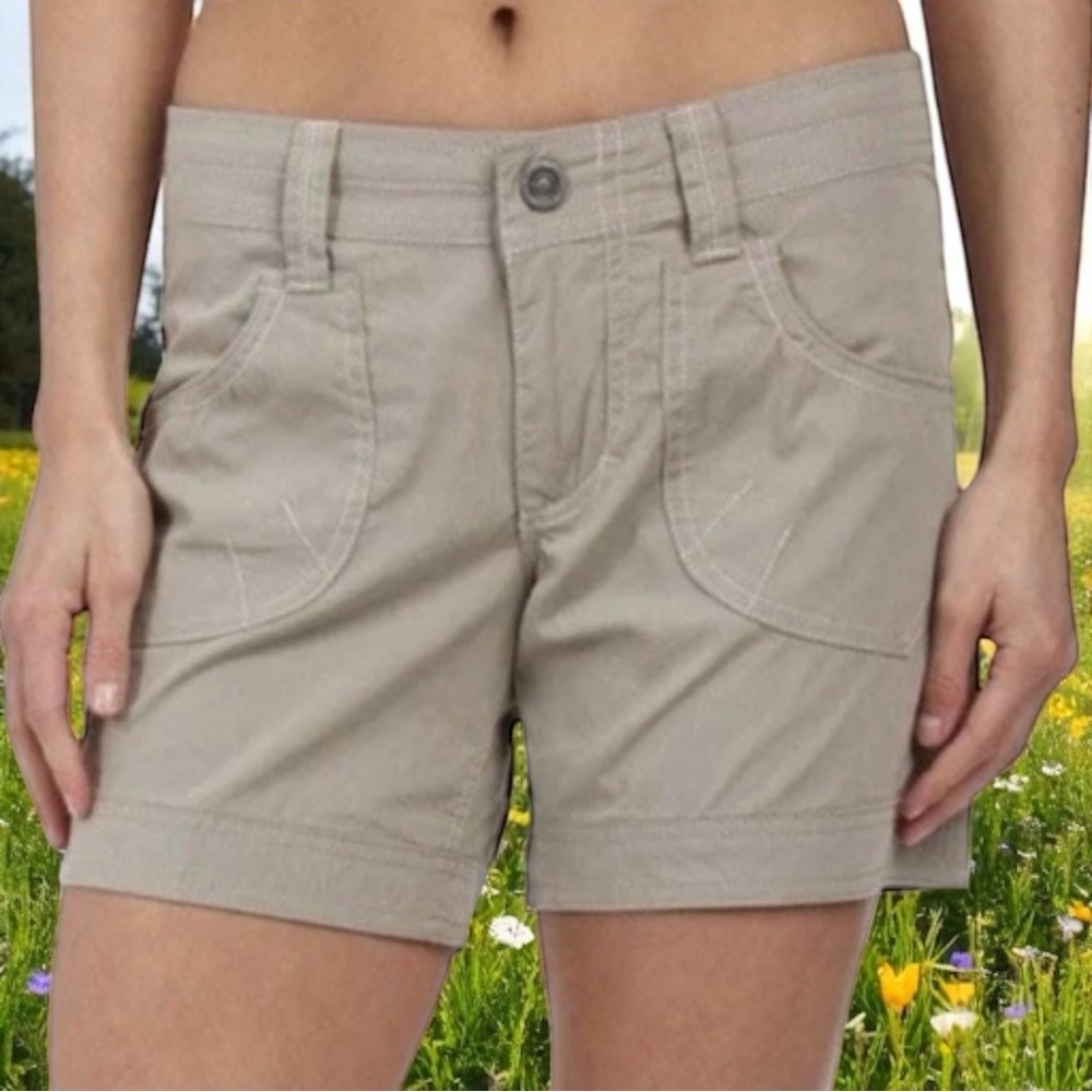 Kuhl Kontra Beige Nylon Hiking Outdoor Camping Cargo Gorpcore Shorts Size 10